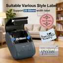 Label Maker Machine, L7 Portable Bluetooth Thermal Printer,Thermal Sticker Machine with Paper Tape (1.97"1.18") Sticker Labeler with Multiple Templates for Office Organization Home Kitchen School