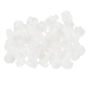 PATIKIL M8x30mm White Nylon Bolts Plastic Nuts Full Thread Head Screws, 24 Pcs