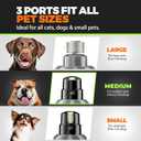 Whisper Quiet Dog Nail Grinder with 4 LED Lights, Safe & Stress-Free for Sensitive Dogs Cats of All Breeds & Sizes, 3 Grinding Bits, 3-Speed, Pet Nail Trimmers, Rechargeable Painless Grooming Kit Grey