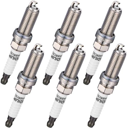 BDFHYK 96372 Platinum Iridium Spark Plugs Compatible with Maserati 2014-2020 Ghibli, 2017-2020 Levante, 2014-2018 Quattroporte 3.0L V6 Replacement for SILKAR8C6DS Set of 6