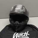 Westt Motorcycle Helmets Full Face Helmets - Street Bike Helmet with Dual Visor DOT Approved for Men Women Adults Compact Lightweight Storm X Grey Black White (Black, L (23.23-23.62 in))