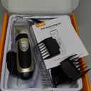 oneisall Dog Clippers Low Noise, 2-Speed Quiet Dog Grooming Kit Rechargeable Cordless Pet Hair Clipper Trimmer Shaver for Small and Large Dogs Cats Animals (Gold)