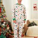 PATPAT Christmas Family Matching Pajama Sets Includes Christmas Socks - Perfect for Family Photos & Holiday Celebrations (XL)