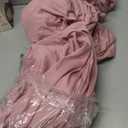 BBTO 2 Panels Dusty Rose Backdrop Curtains for Parties Wedding Pink Polyester Wrinkle Free Window Curtains for Ceremony Party Birthday Bridal Shower Graduation Decorations 5ft x 10ft