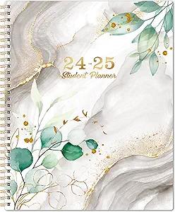 Academic 2024-2025 School Planner - Jul 2024 - Jun 2025, 9" 11" - Weekly Lessons, Strong Twin-Wire Binding, 12 Monthly Tabs