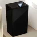 Bathroom Small Trash Can with Lid, 4 Gallon Touchless Automatic Garbage Can Slim Waterproof Motion Sensor Smart Trash Bin for Bedroom, Office, Living Room-Black