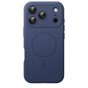 JETech Magnetic Silicone Case for iPhone 17 Pro Max 6.9-Inch, Compatible with MagSafe, Silky Soft Touch, Shock Absorbing Phone Cover with Camera Lens Protection (Dark Blue)