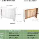 Boruco Wooden Radiator Cover Cabinet Louvered Heater Shelf for Home, 44.1x32.1x7.5 in