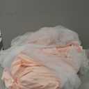 little dove Large Bed Canopy with Star Lights, Double Layer Canopy for Bed, Princess Play Tent for Girls Room, Breathable Bed Curtain for Children Reading Nook, Machine Washable, 40''x 106'', Pink