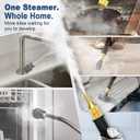 Steam Cleaner, 6-Level Adjustable, 10s Heat-Up, 1200ML Large Tank, 2500W Portable Steamer for Cleaning with Multi-Surface Accessories, Handheld Steam Cleaner for Home & Car, Dirt, Grease, Grout,Tile