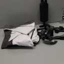 Abdtech Inflatable Toddler Airplane Bed: Safe & Soft - Portable Kids Travel Bed with Airplane Seat Extender for Kids - Blow up Mattress with Manual Pump,Seat Belt and Travel Bag (37Inch, Grey) (Large)