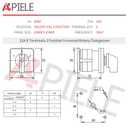 APIELE Changeover Selector Switch 3 Position 440V Universal Rotary Cam Selector (32A 8 Terminal)