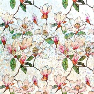 Ranzdn Window Privacy Film - Stained Glass Window Film Static Cling UV & Heat Blocking Rainbow Window Film for Glass Doors, Bedroom Windows - No Glue Premium Vinyl (Easy Install, 17.5"×78.7"), Pack of 2,