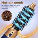 Hair Dryer Brush 5 in 1, Negative Ion Blow Dryer Brush Set - 110,000 RPM High- Speed Hot Air Brush Air Styler Curling Wrap Air Curler,Curling Iron Hair Styling Tool for Straight Curl Drying Smoothing