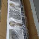 Aipsun Bathroom Vanity Light Fixtures Crystal Vanity Light for Bathroom 4 Light Modern Vanity Lighting (Exclude Bulb) (32 inch, Black Gold)