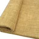 TinaKim Faux Linen Upholstery Fabric, for Chairs Couch Settee Cover Material (6 Gold, 3 Yard (57x 108 inch))
