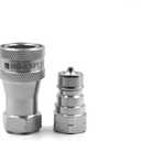 3/8" NPT Thread ISO 7241-1 Series A Hydraulic Quick Disconnect Coupling/Quick Coupler set with dust caps