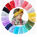 CÉLLOT 20 Colors Super Stretchy Soft Knot Baby Girl Headbands with Hair Bows Nylon Head Wrap For Newborn Baby Girls Infants Toddlers Kids