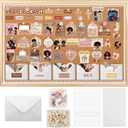 Prayer Board Kit for Black Women, 217 Pcs Brown Faith Vision Board Supplies Set with Bible Verse Cards Stickers Envelopes Pins, Inspirational Christian Dcor for Home Office Church (No Board)