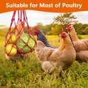 4 Sets Chicken Vegetable Hanging Feeder with Hook - No Waste Poultry Feeder & Chicken Coop Toy - Enrichment Feeding Rack for Hens Ducks Geese - Cage Accessories for Fruits Cabbage Treats