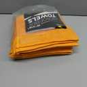 CARCAREZ Premium Microfiber Detailing Towels, 340 GSM Lint Free Car Buffing Waxing Polishing Drying Towel, 16x16 inch, Pack of 6 (Yellow)