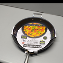 Granitestone 14 Inch Frying Pan, Extra Large Frying Pan Skillet for Family Cooking, Non Toxic Mineral Nonstick Coating PFOA PFOS Free, Ergonomic Stay Cool Handle, Oven and Diswasher Safe (Silver)