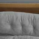 Quilmfoam Meditation Floor Pillow Cushions for Adults Kids Set of 2, Large Round Double-Side Corduroy Floor Pillows Seat Cushion, for Yoga Living Room Tatami Home Decor, Light Grey, 22 Inch