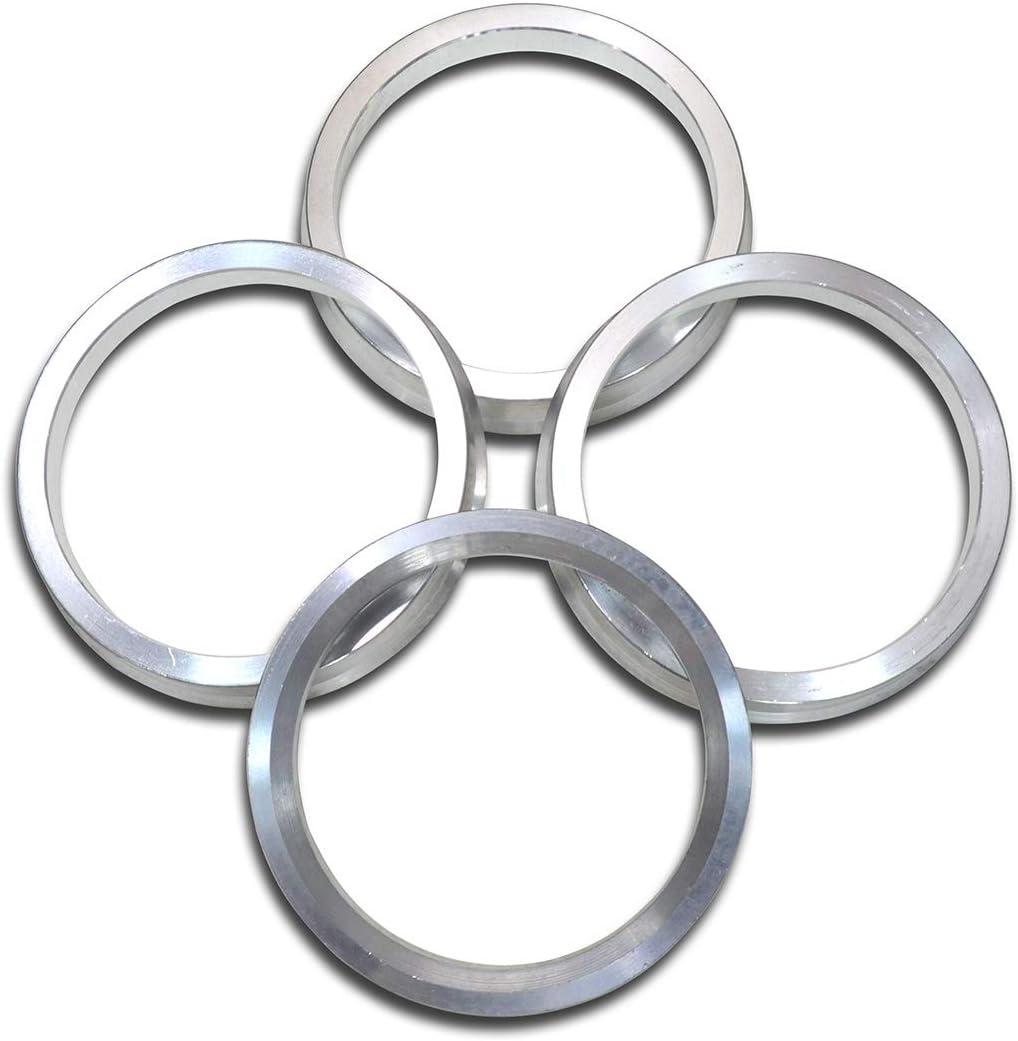 66.6 to 57.1 Hub Centric Rings, Aluminum Hubcentric Rings for Audi A3 A4 Q3 S3 VW Jetta GTI Passat Golf with 57.1mm hub bore, Pack of 4