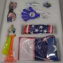 Soccer Fan Gear Set for 2026 World Tournament, Soccer Party Favors Kit with Flag,Scarf, Face Paint, Clapper, Horn&Glasses,Supporter Accessories for Game Day, Sports Event, Gift