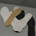 6 Pairs Unisex Breathable Shoe Insoles Inserts Double Layer Latex Foam Perforated Insole Cushioning Walking Comfort Replaceable Insoles for Men 5-11 Woman 2-8(Black, White, Brown)