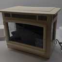 duraflame Freestanding Electric Fireplace Stove Heater with 3D Flame Effect for 1,000 Sq. Ft. Room, Cream