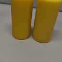 Beeswax Pillar Candles Set of 2, 70 Hours Long Burning, 100% Natural Beeswax Candles for Emergency, Pure Bees Wax for Home, Smokeless & Dripless (Yellow)