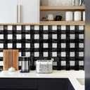 5 x Black and White Checkered Peel and Stick Wallpaper Modern Gingham Wall Paper Plaid Removable Contact Paper Self Adhesive Wallpapers for Bedroom Bathroom Shelf Liner Vinyl 17.3" x 78.7"