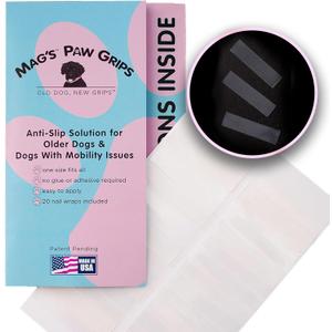 Mag's Paw Grips - Toe Grips for Senior Dogs - Anti-Slip Traction on Hardwood Floors - Nail Wraps for Dogs Under 100lbs