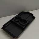 BestEvMod Front Lower Center Console Organizer Tray Compatible with Tesla Cybertruck 2025 2024 Fit 32oz Bottle Interior Accessories ABS Material with PVC Trim Floor Console Storage (Floor Organizer)