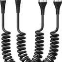 USB Type C Cable Fast Charging, 2Pack 5ft Coiled USB A to USB C Charge Cable for Car Android Auto Charging Cord Compatible with iPhone 17/16/15/Plus/Pro/Samsung Galaxy S20 S10 and More USB C Devices (Silver)