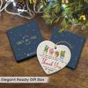 3 x Thank You Heart Shaped Ornaments 2026 - Retirement Gifts for Men Women Friends, Coworkers, Ceramic Ornament for Christmas Decorations, Boss Gifts, Thoughtful Gift for Teacher Appreciation