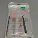 10000pcs Nail Charms and Gems:Pink Cute Bow Heart 3D Flower Charms for Junk Cases kit;Gold Chunky Butterfly Charms for Nails Design,Nail jewels Diamond Rhinestones for Nails;Beads Pearls for Nails Art (15 grids-A)