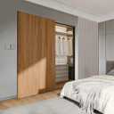 36" Concealed Sliding Barn Door Hardware Kit with Soft Close Mechanism - Wall Mount no Floor Track Fits 28"-32" Opening Width Hidden Barn Door Hardware Kit (Door not Included)