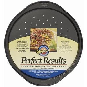 Wilton Premium Non-Stick 14.25-Inch Black Pizza Pan