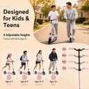 Scooter for Kids Ages 6-12, Foldable Kick Scooter with 8-Inch Wheels