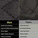 Meadowlark Dog Car Seat Cover with Mesh Window, Heavy-Duty Pet Seat Cover for Back Seat, Extra Padded Non-Slip Dog Hammock, Water-Resistant Back Seat Protector for Cars Trucks and SUVs (54" W x 58" L)