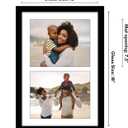 Americanflat 8x10 Double Picture Frame with Shatter-Resistant Glass - Fits Two 8x10 Photos or use as One 12x18 Poster Frame - Signature Collection - Collage Frames for Wall Display - Black