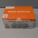 Smoke Alarm Fire Detector,Battery Operated Photoelectric Smoke Detector with Test Button and Low Battery Warning, Fire Alarms Smoke Detectors for Home, 6 Pack