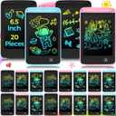 Zhehao 20 Pcs LCD Writing Tablet for Kids 6.5 Inch Colorful Doodle Board LCD Writing Board Kids Portable Electronic Drawing Board Erasable Drawing Pad Reusable Writing Pad for Kid (Black, Blue, Pink)