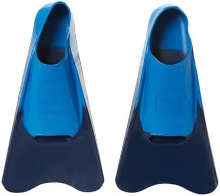 Sporti Adult-Kid Short Swim Fins for Pool Lap Swimming, Floating Fins for Swimming & Snorkeling, Swim Flippers for Training Y 4-5 W6