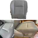NLQR Driver or Passenger Side Bottom Replacement Seat Cover Microfiber Leather Gray Compatible with Toyota Sequoia Tundra 2000 2001 2002 2003 2004 2005 2006
