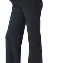 FIRST WAY Women's Maternity Dress Pants - Over The Belly Stretchy Pregnancy Bootcut Work Pants with Pockets 30" Inseam Charcoal, Size: M
