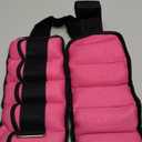 Sportneer Adjustable Ankle Weights Set - 1 Pair (2-10 lbs) Removable Sandbags for Women & Men, Comfortable Neoprene Leg Weights for Walking, Running, Pilates, Yoga, Home Workout & Physical Therapy (Pink)