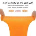 makanu Unisex Non Slip Socks, Tangerine Color, 3 Pairs, Size 6-8.5, Low-Cut Cotton Grip Socks, Anti-Skid Workout Yoga Pilates Barre Home & Hospital